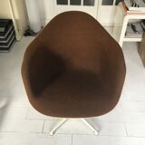 DAX armchairs by Charles and Ray Eames, with base called 'La Fonda', 1980