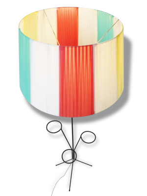 Grand lampadaire porte-plantes vintage 50's rockabilly 50S floor lamp