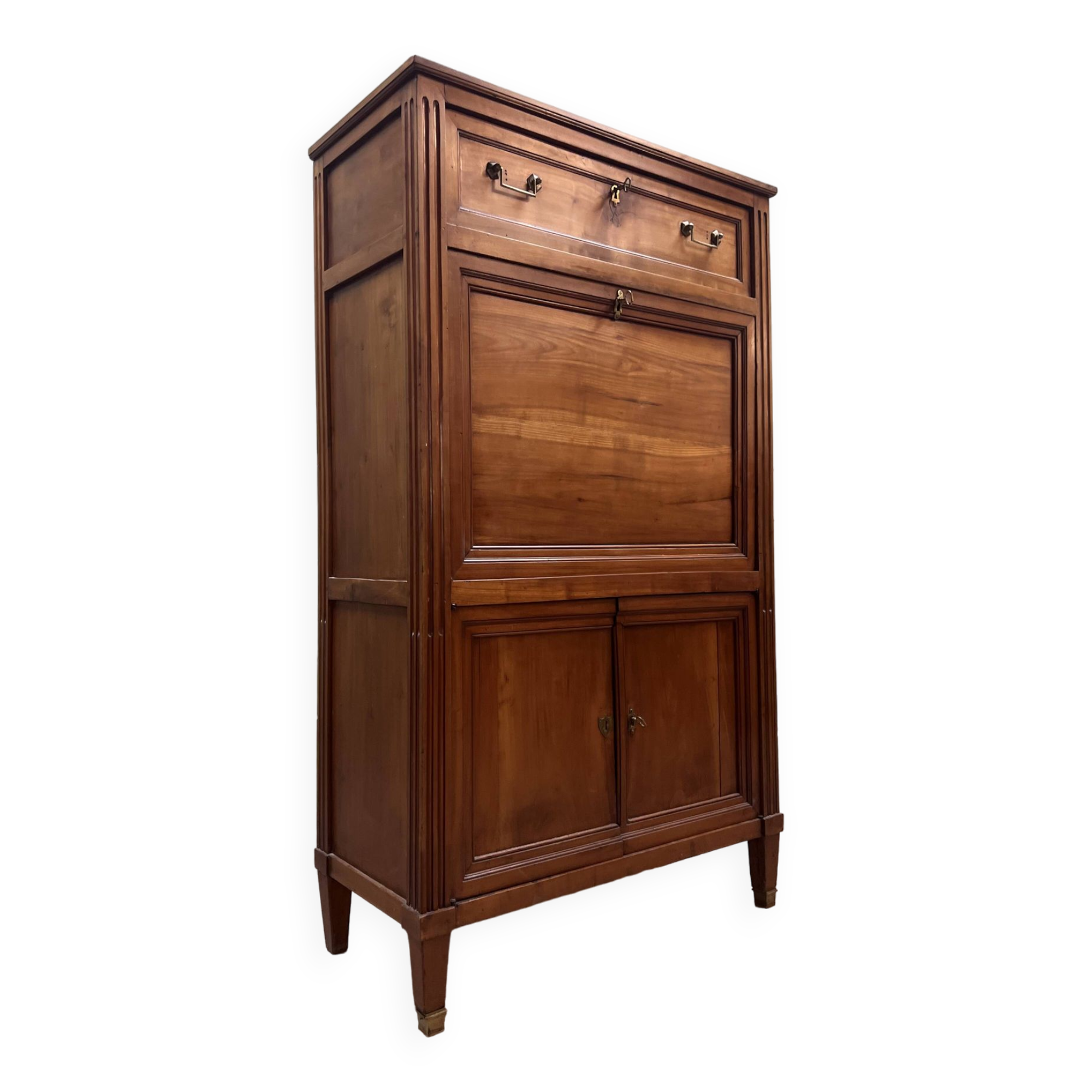 Secretary In Natural Wood Louis XVI XVIII Eme Century