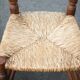 Set of 5 vintage wooden and straw chairs, straw chair, countryside