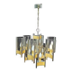 Lustre Vintage en Chrome et Laiton par Sciolari