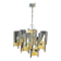 Lustre Vintage en Chrome et Laiton par Sciolari