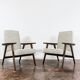 Pair of beige Mid-Century armchairs 1960's