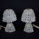 Pair of Italian Murano “Rostrato” Glass Table Lamps by Ercole Barovier, 194