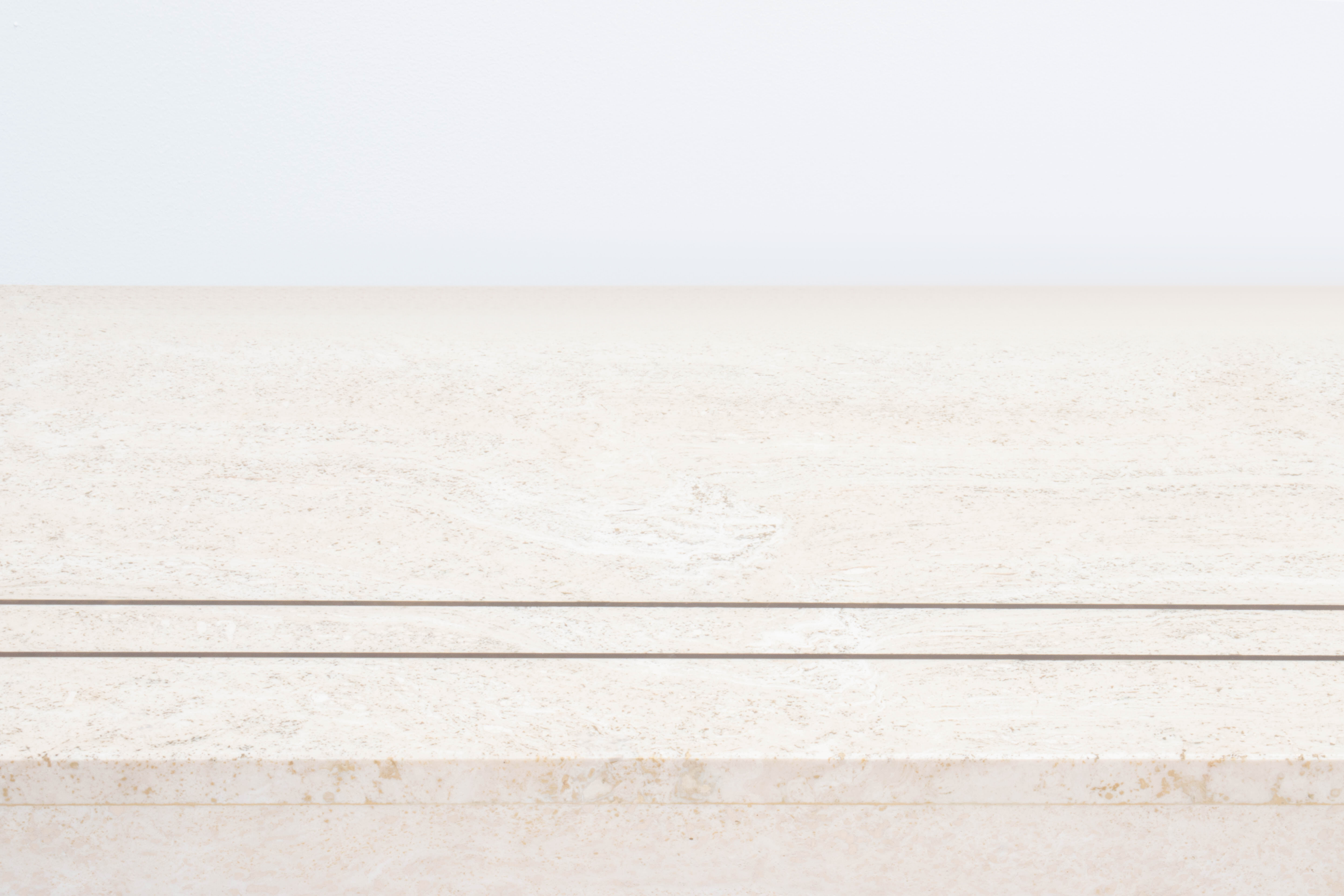Vintage travertine console table