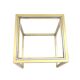 1970s Postmodern Nesting Tables by Romeo Rega, Brass, Glass and Steel