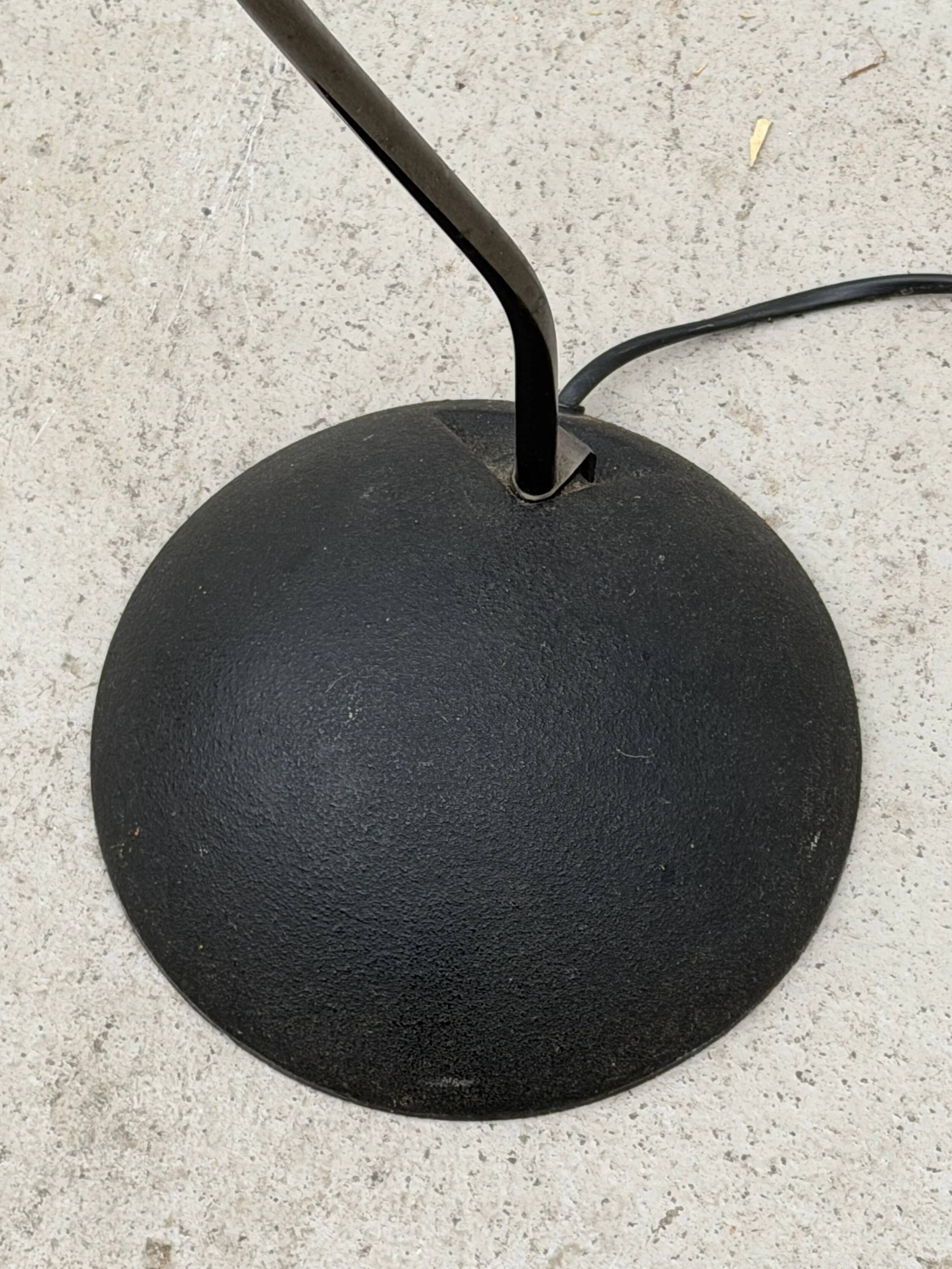 Lampadaire en métal et chrome, 1980