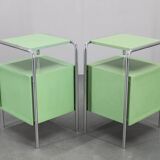 Paire de tables de chevet Bauhaus, 1930, Tchécoslovaquie