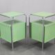 Pair of Bauhaus bedside tables, 1930, Czechoslovakia