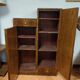 Asymmetrical cabinet Art Deco walnut