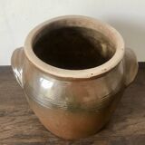 Brown glazed grease pot