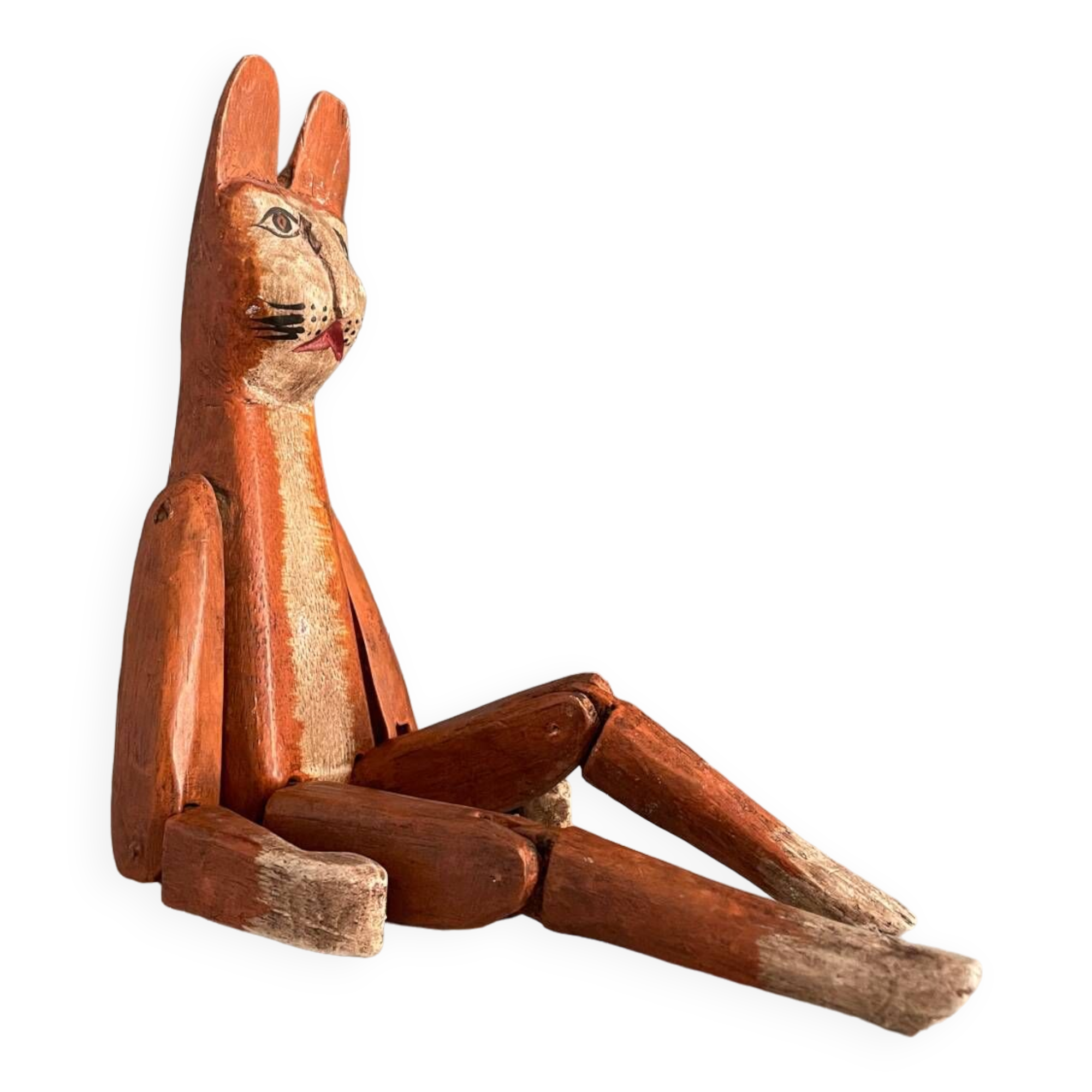 Old handcrafted wooden toy