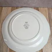 Large ironstone plate Longwy – Shanghai model – Polychrome floral decoration