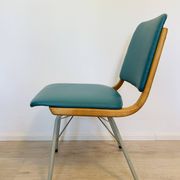 Vintage Turquoise Dining Chair by TON, from Czechoslovakia 1960’s