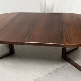 Scandinavian dining table in rosewood veneer "by John MORTENSEN"