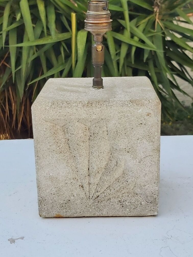 Vintage stone lamp 70s