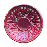 Large cup fruit basket in garnet earthenware