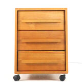 Danish chest of drawers - on wheels - mid century modern design