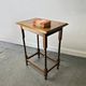 Antique Edwardian Oak Barley Twist Petite Occasional Side Table 1900s-1920s