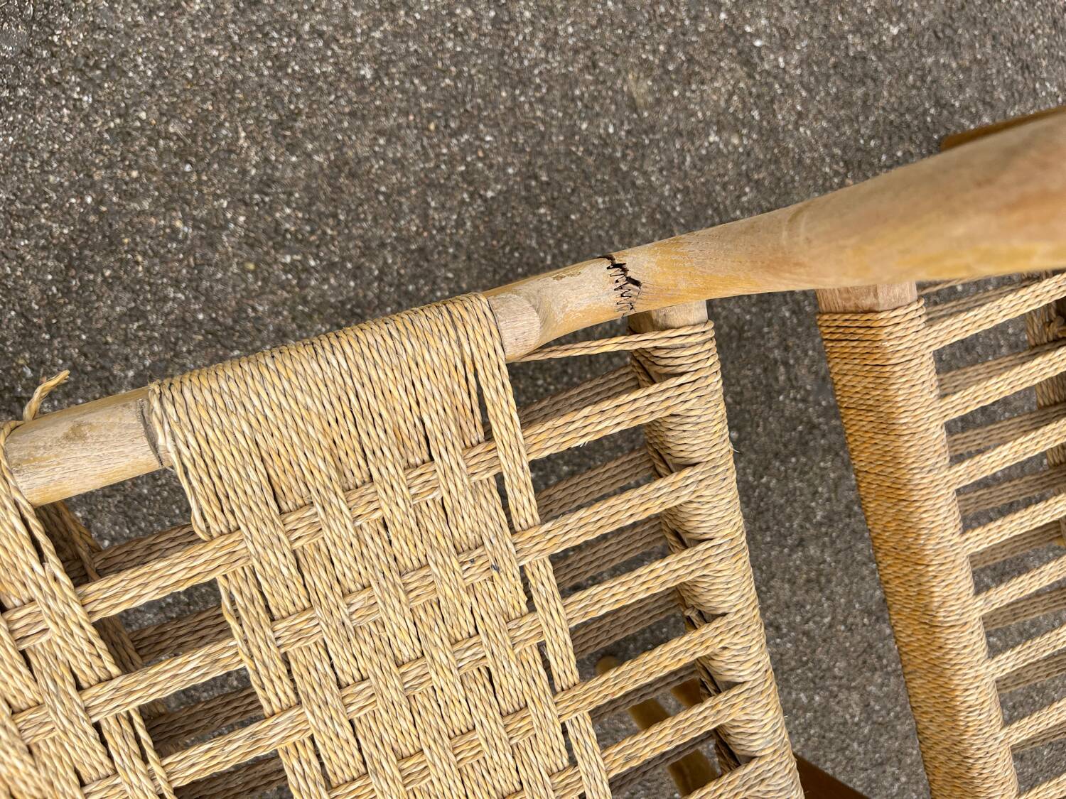 Pair of vintage Havana model chairs for Condorzio Sedie Frueli, Italy. 1960s