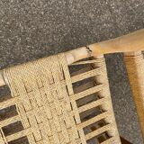 Pair of vintage Havana model chairs for Condorzio Sedie Frueli, Italy. 1960s