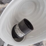 White articulated lamp with metal arm