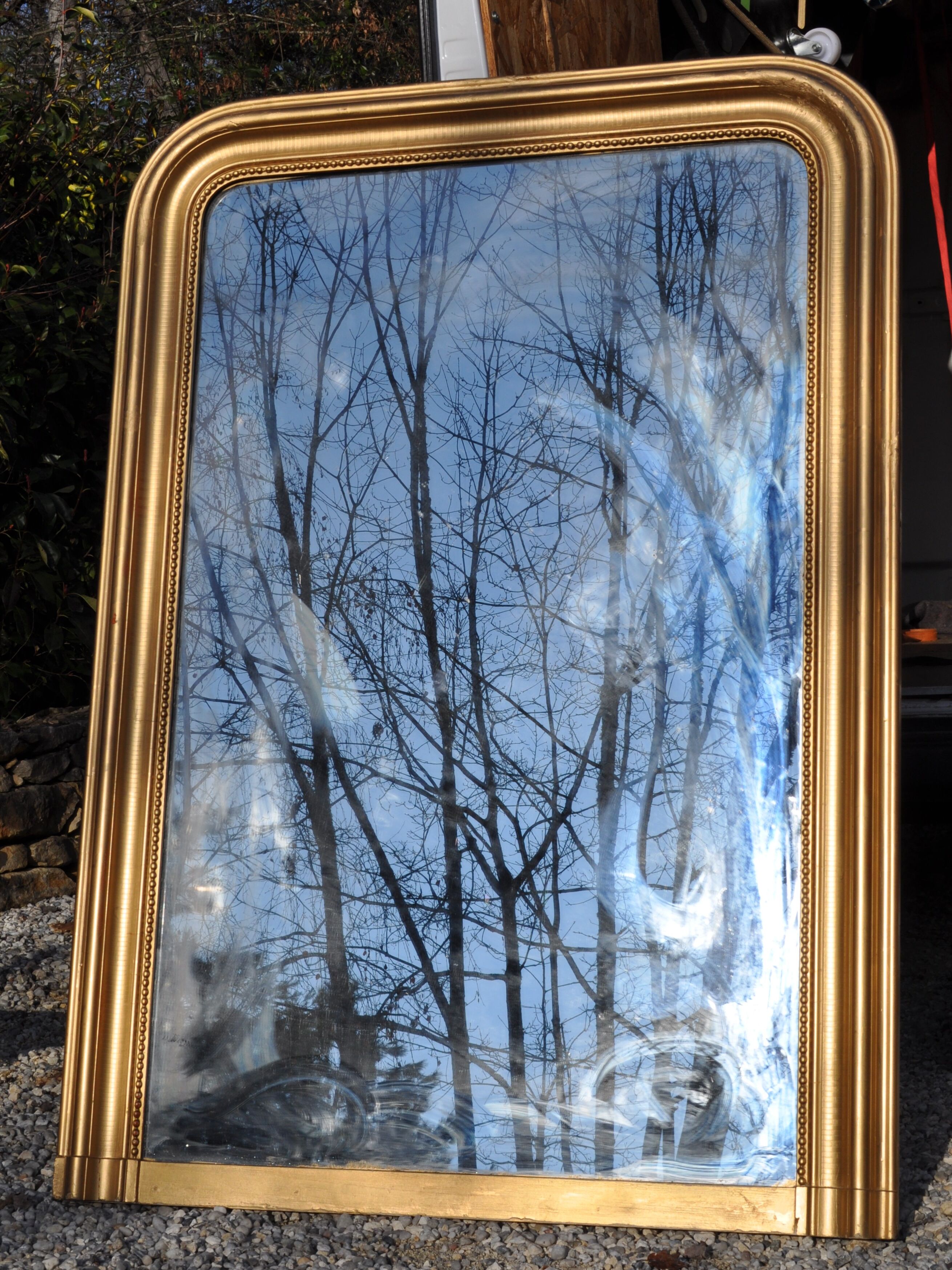 Gilded Louis-Philippe mirror