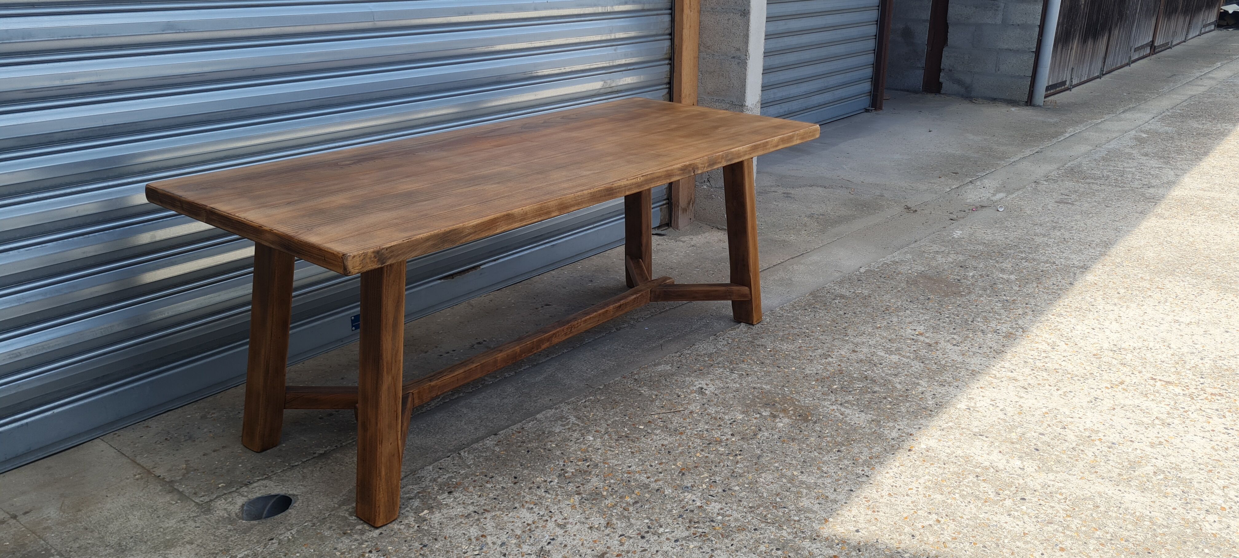 Elm farmhouse table