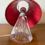 DAUM Lamp Model Iceberg Crystal + Vintage Shade Made In France