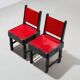 Rare paire de chaises de salle à manger modernistes des années 1930