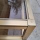 Golden rectangular coffee table year 70