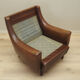 Brown leather armchair, Danish design, 1960s, designer: Edmund Jørgensen
