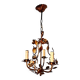 Ancien lustre en métal doré vers 1960
