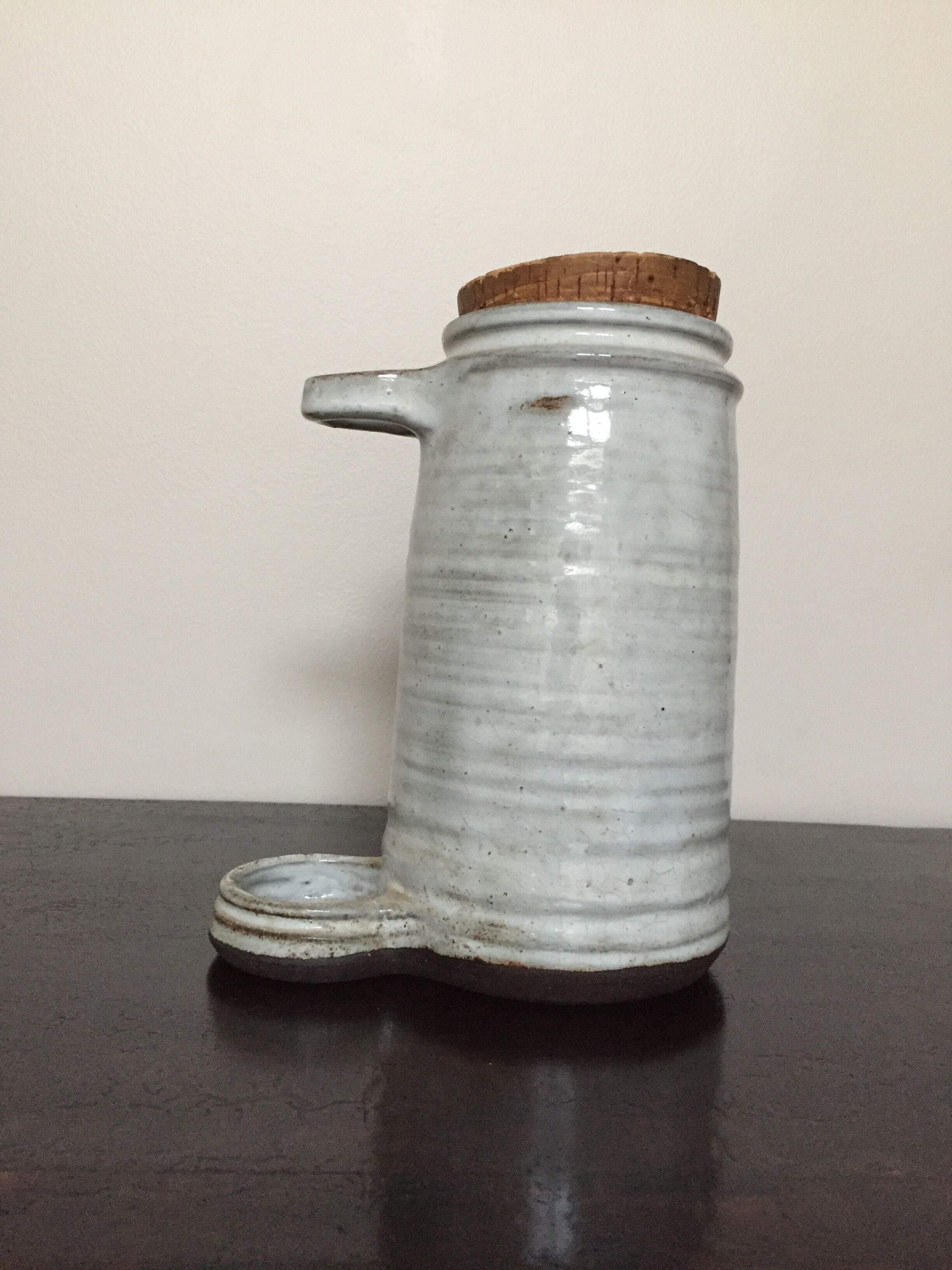 Pot a pickle made of enamelled sandstone