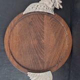 Rooster wood tray 1970