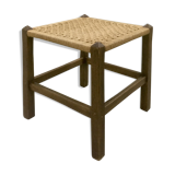 Art and crafts wood and rope stool