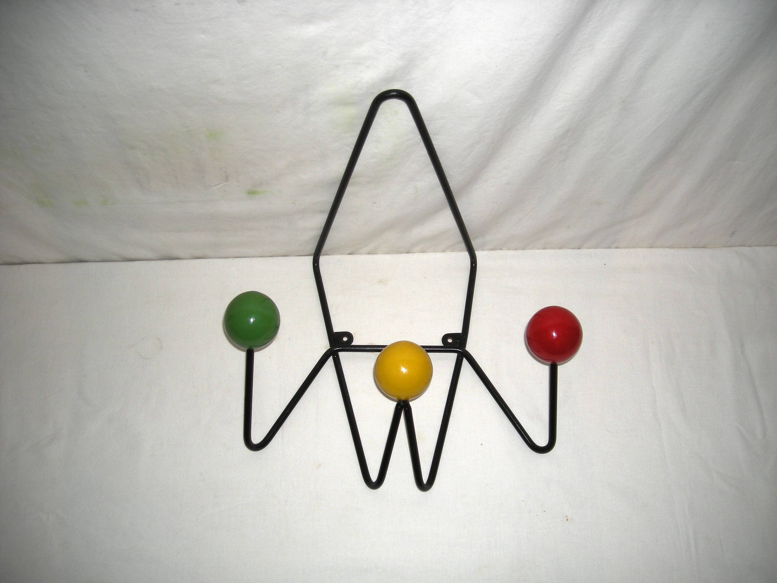 1950s Dupré-Hauser wall coat rack