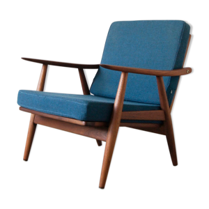 Fauteuil scandinave GE270 en teck