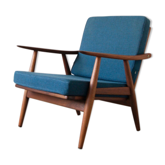 Scandinavian GE270 Lounge Chair in Solid Teak by Hans Wegner for Getama, 1960s