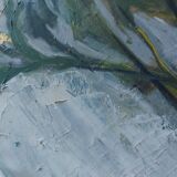 Oil painting signed 60'S, bouquet of flowers