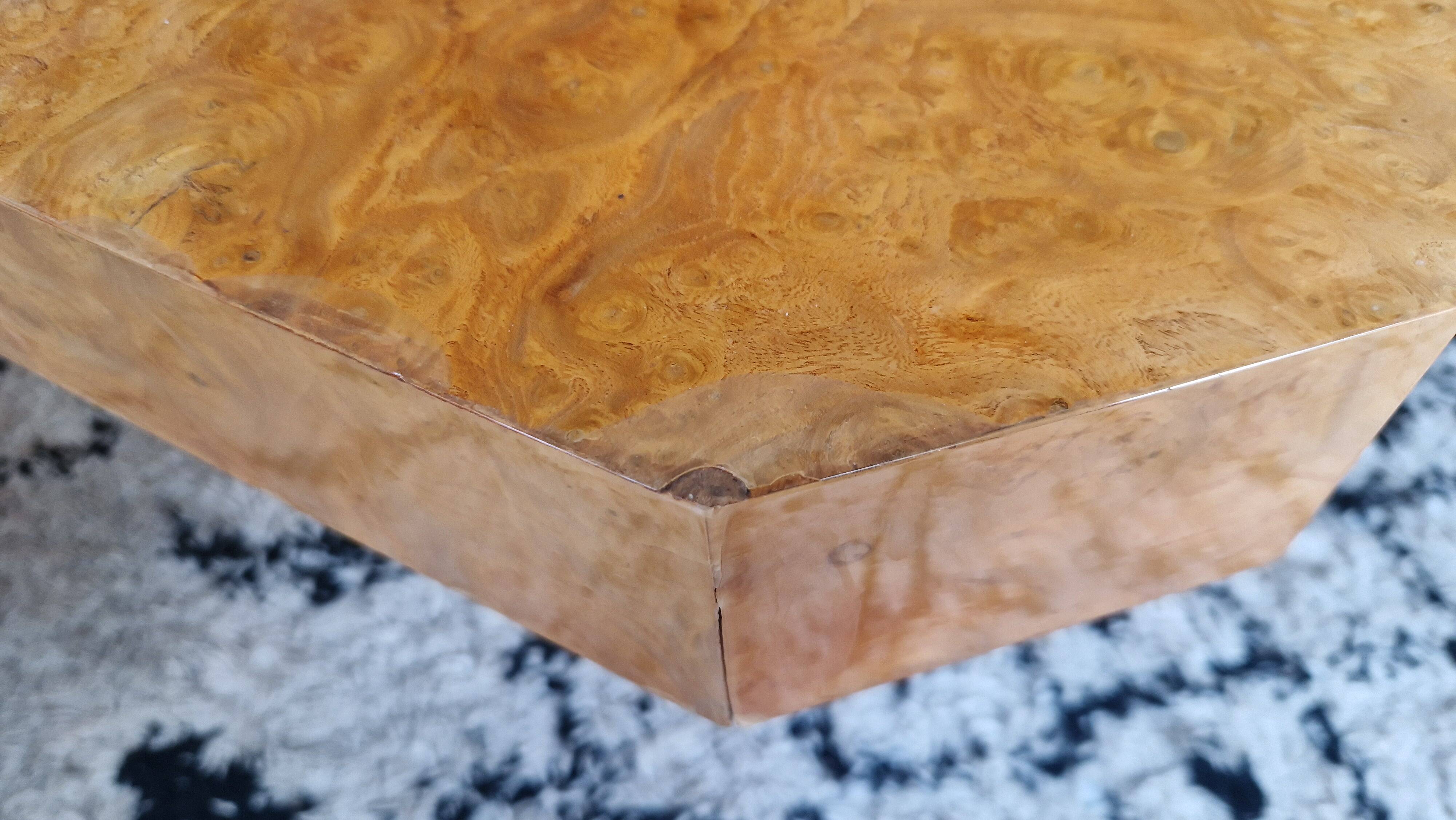 Elm burl coffee table, 1970