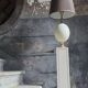 "Ostrich egg" floor lamp by Maison Le Dauphin