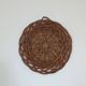 Wicker tray wall decoration