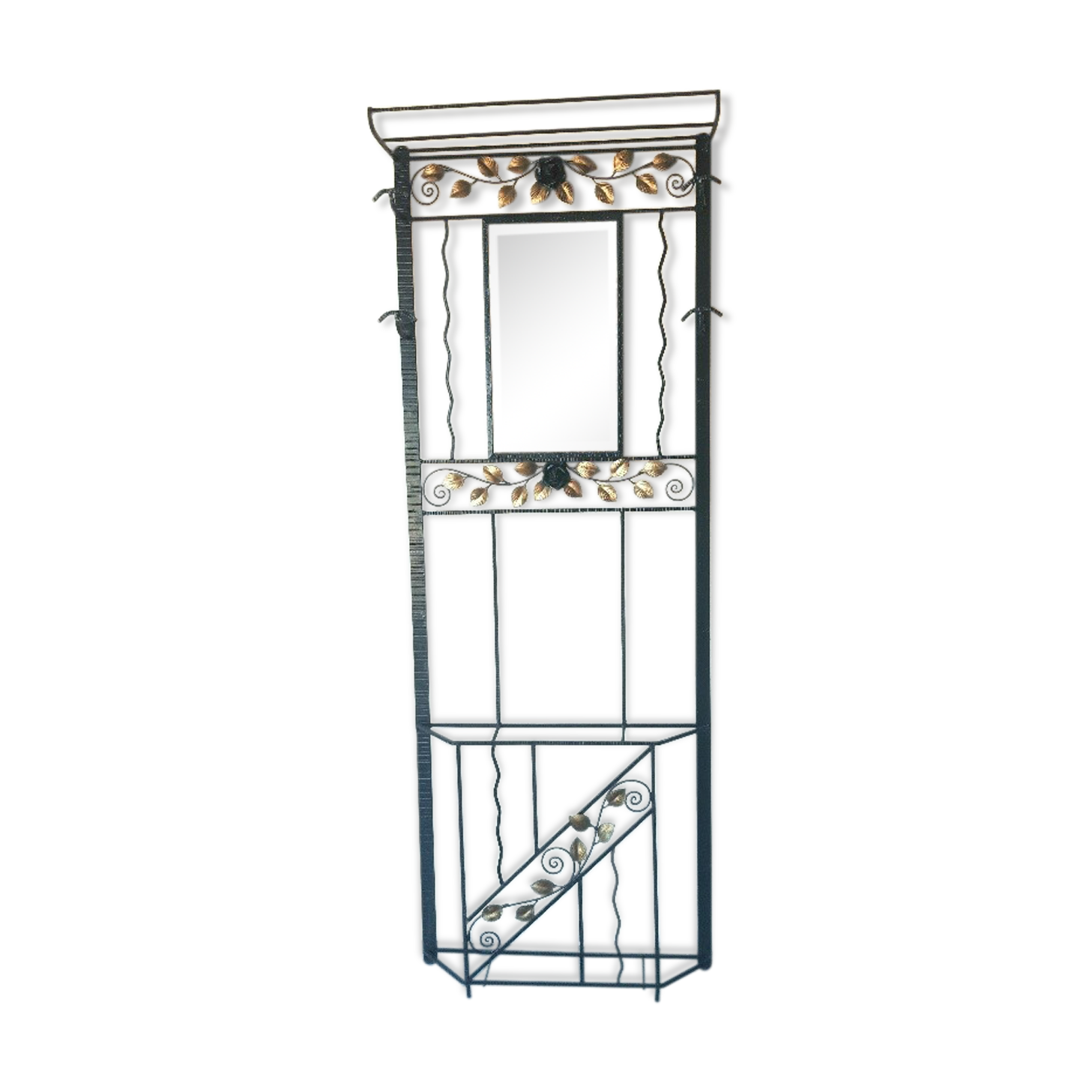 Locker room art deco coat hangers.