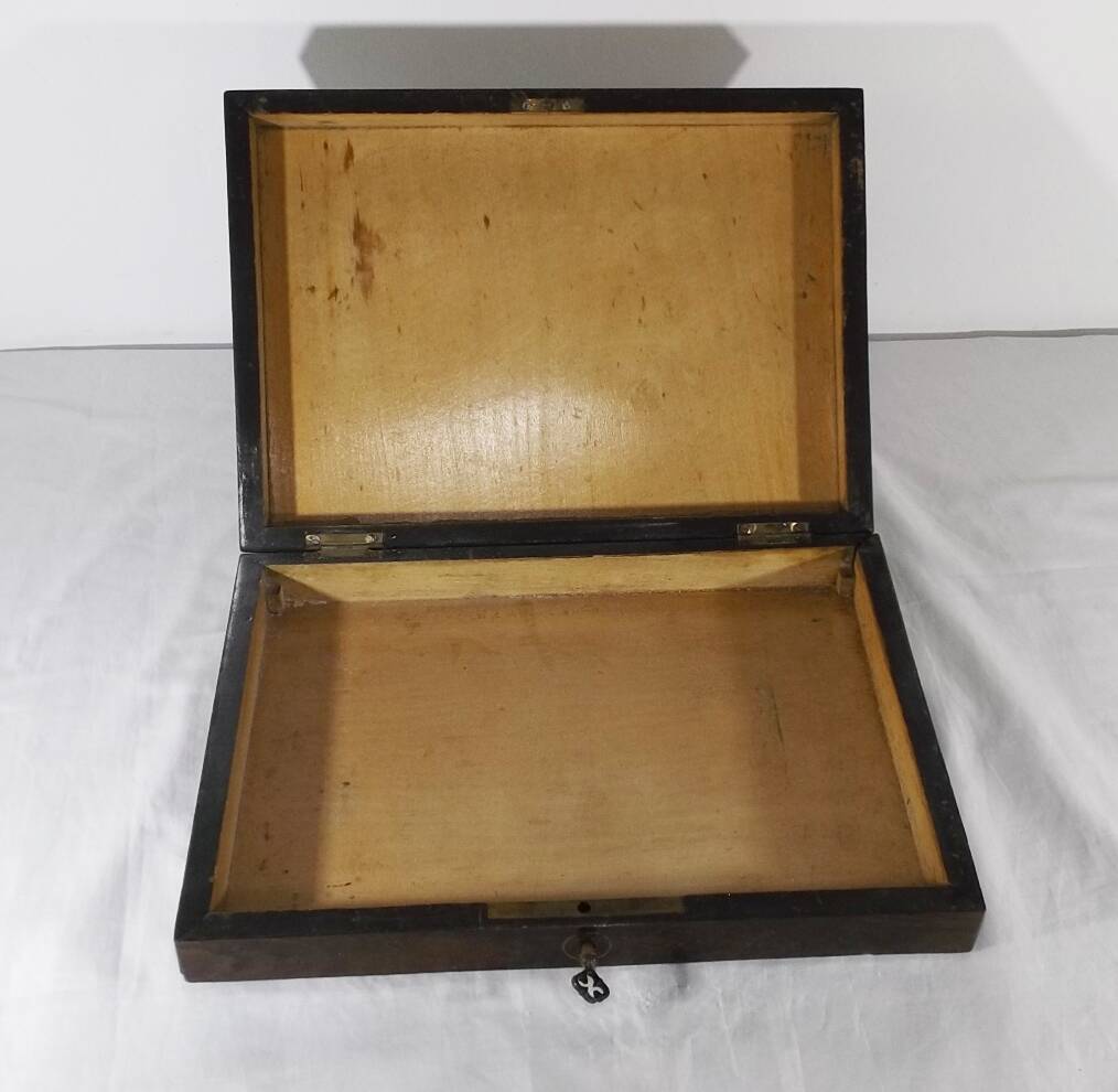 beautiful wooden storage box or jewelry box
