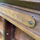 Antique oak wall shelf