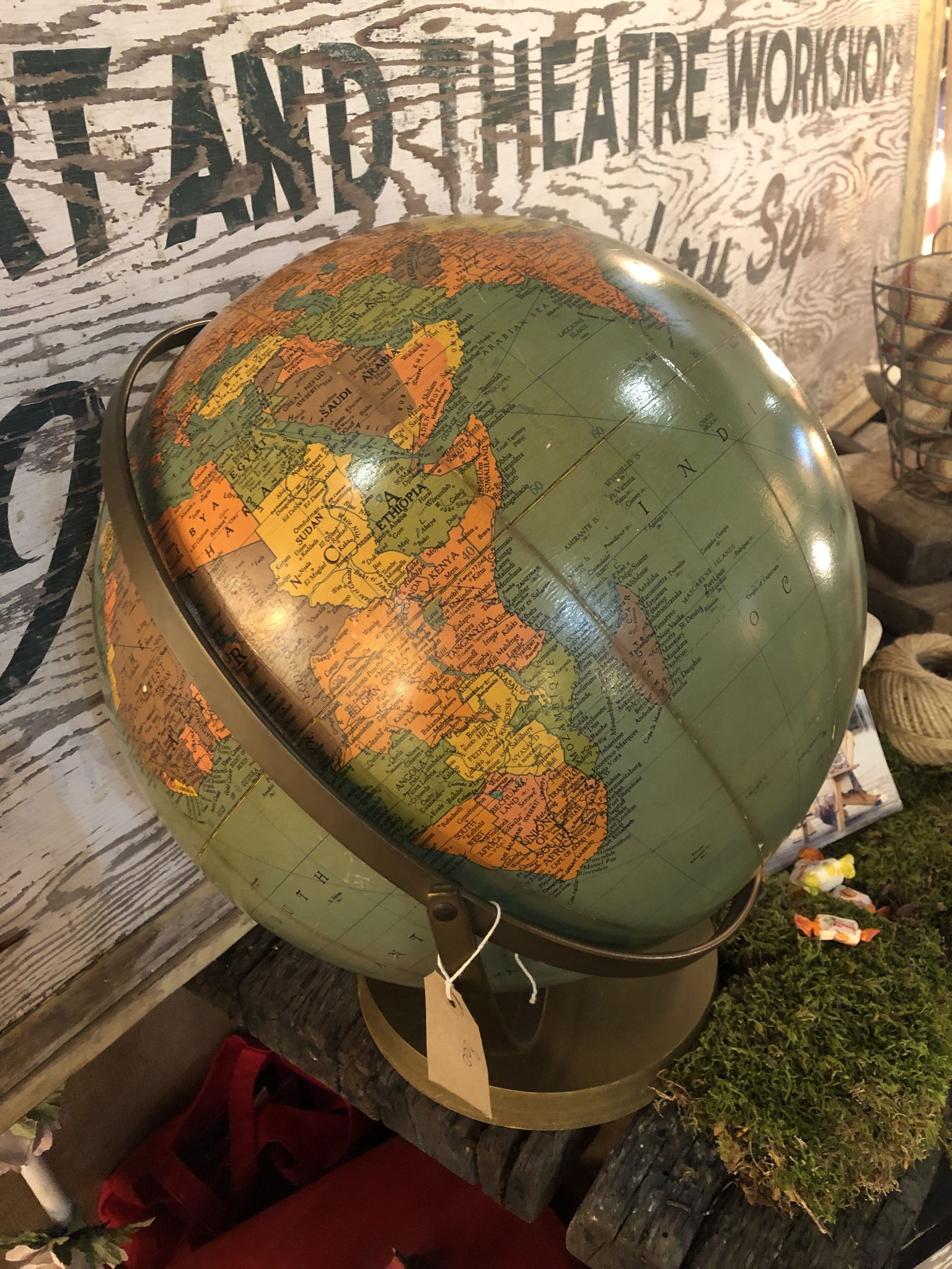 Mappemonde USA année 40