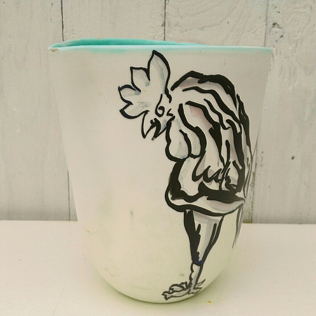 Ceramic rooster vase Cérart, Monaco