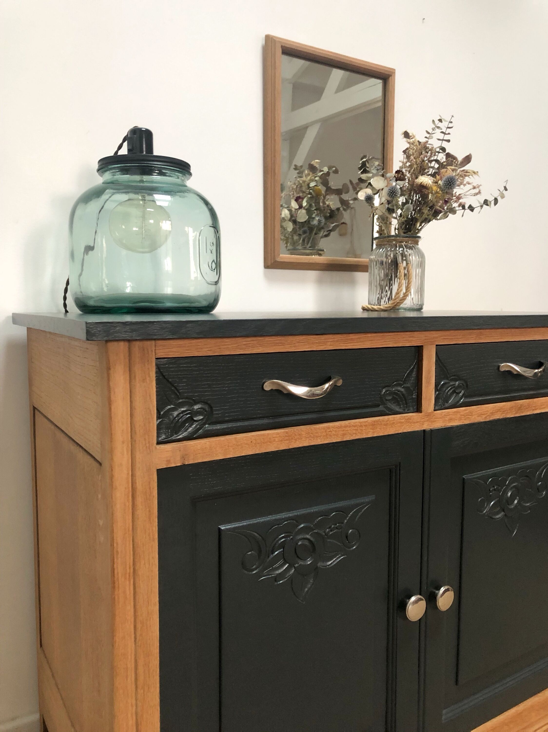 Art Deco oak buffet