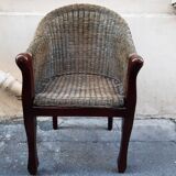 Rattan armchair